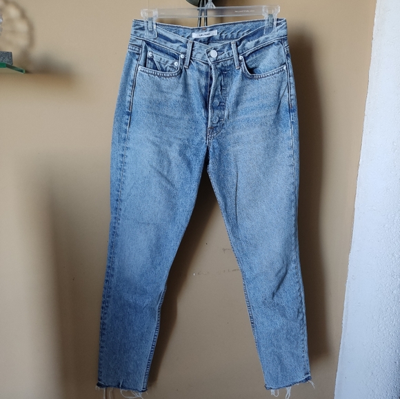 GRLFRND Jeans. Inscribed "It's just you and me babe" Karolina Size 25 - Picture 3 of 11